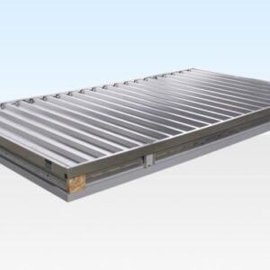 4m x 2.1m Flat Pack Container Store – Galvanized