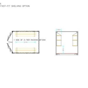 Fastfit Three Tier Racking (Single Bay)